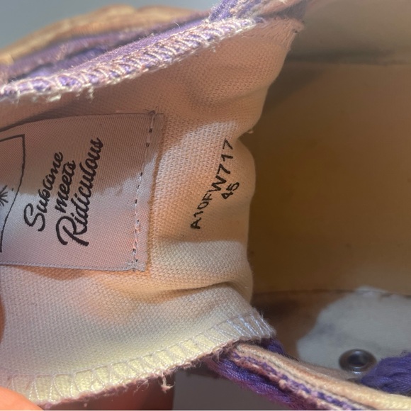 Maison Mihara Yasuhiro Peterson OG Sole Distressed Canvas Low 'Purple' - Picture 7 of 10